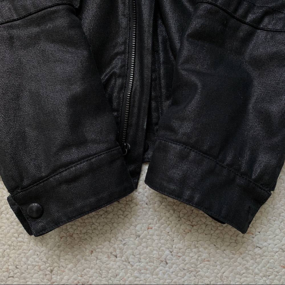 Armani Exchange Black Men's Jacket Moto Style - Picture 9 of 9